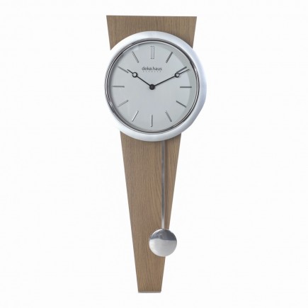 Reloj de pared cromado...