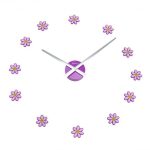 Reloj de pared flores 27cm...